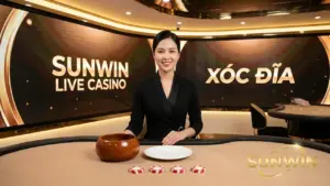 Giao diện bàn cược Xóc đĩa Live tại Sunwin với Dealer người thật và các cửa cược rõ ràng