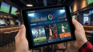 Giao diện sảnh Thể thao Sunwin hiện đại với hàng ngàn sự kiện đang diễn ra.